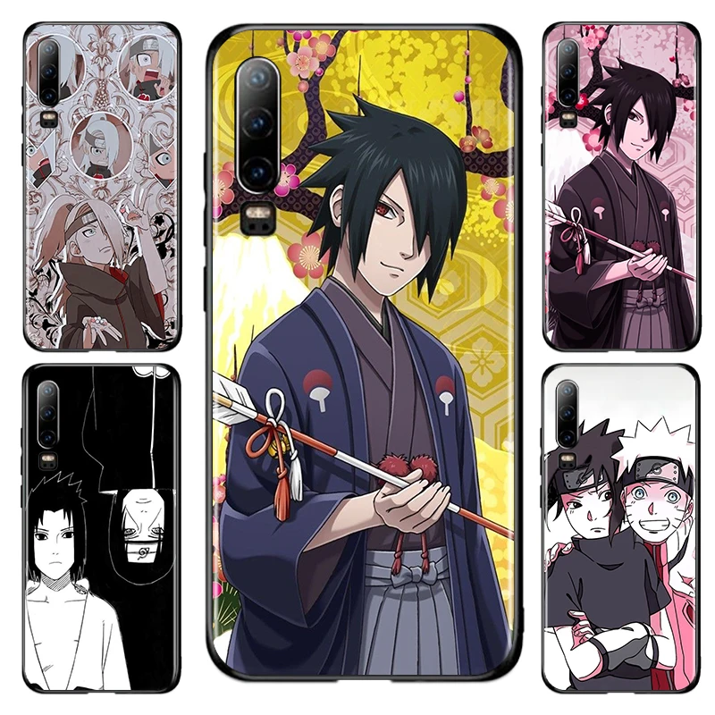 

Naruto Akatsuki Anime Fitted For Huawei P10 P20 P30 P40 P50 lite Pro lite E P Smart 2019 2021 2018 2020 Black luxury Phone Case