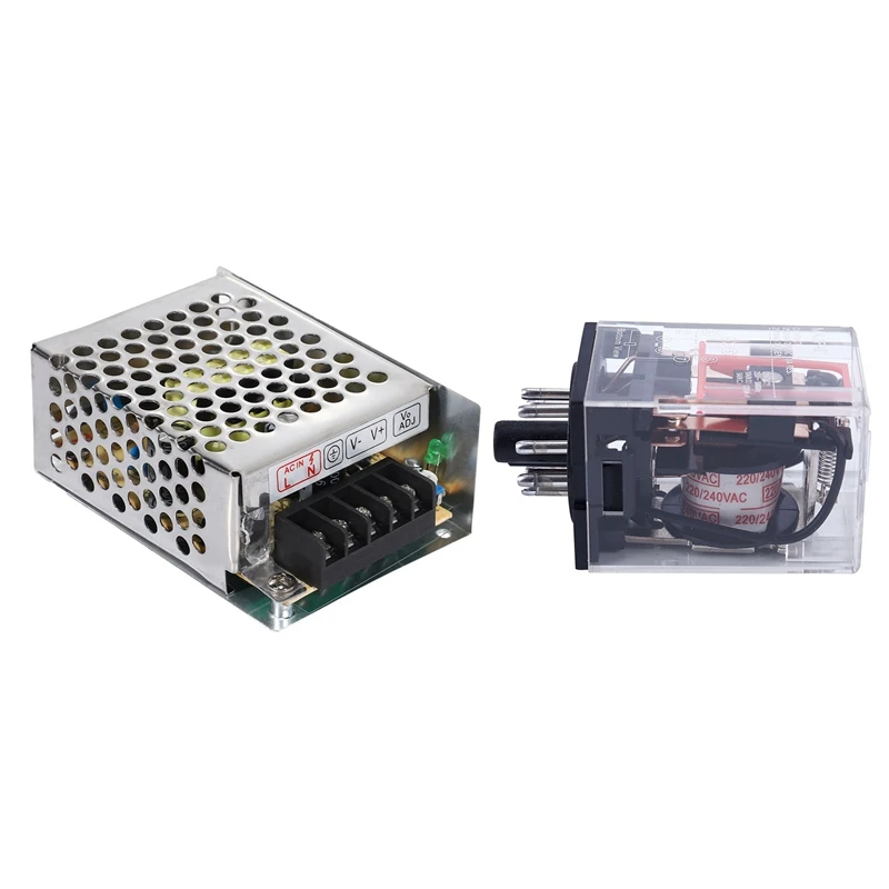 

12V 3.2A 40W Switch Power Supply Driver Transformer With AC 220V/230V Coil Voltage PCB Power Relay 8 Pins