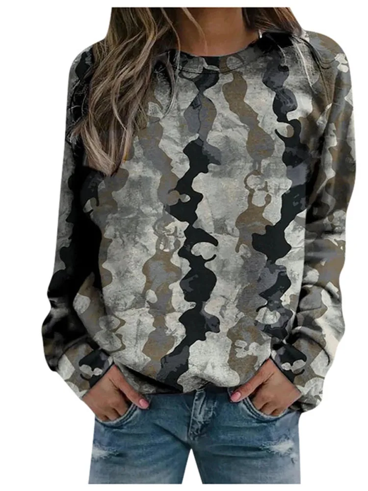 Женская Винтажная Футболка с принтом свободная повседневная футболка большого