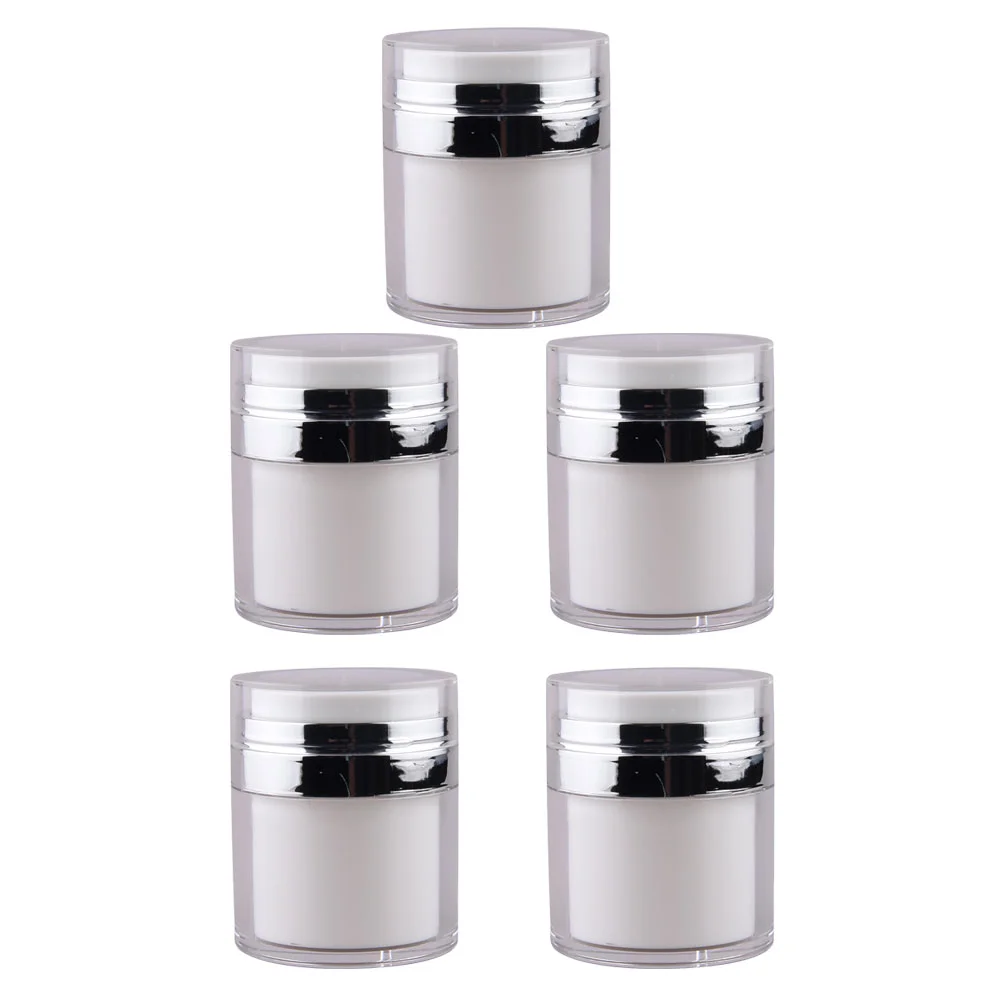 

Airless Pump Cream Container Jars Lotion Travel Containers Bottle Jar Refillable Bottles Empty Toiletries Dispenser Makeup