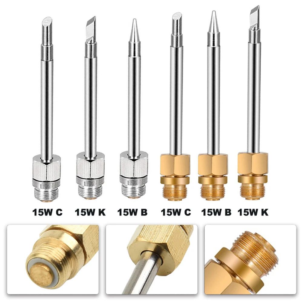 

6pcs 510 Interface 15W Soldering Iron Tip Portable USB Soldering Iron Tip Welding Rework Accessories Tool For Soldering Iron