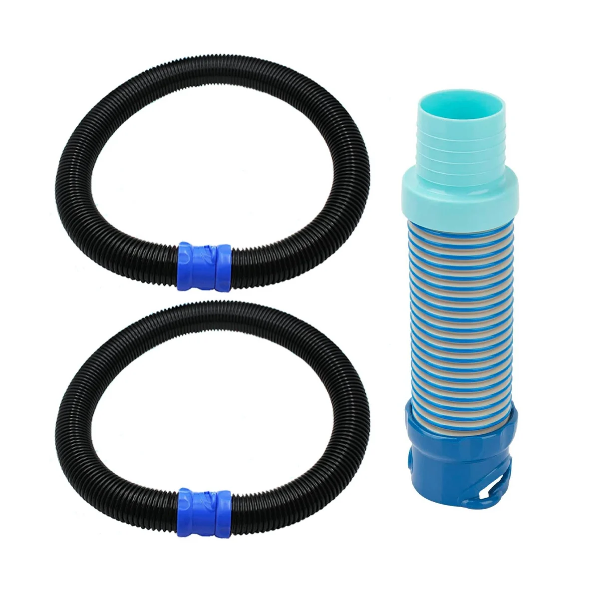 

39 Inch R0527700 Pool Vacuum Hose Twist Lock Hose X77094 Pool Vacuum Hose Adapter Set for MX6 MX8 Pool Cleaner Black