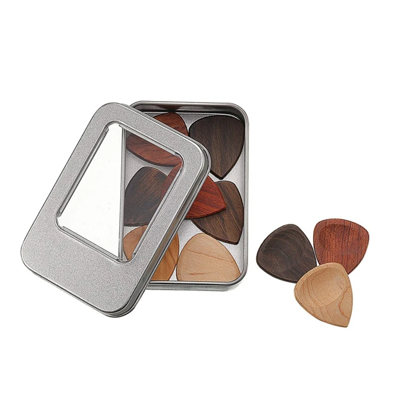 

Guitar Pick Plectrum Hearted Shape Picks , Handmade, with Pick Holder