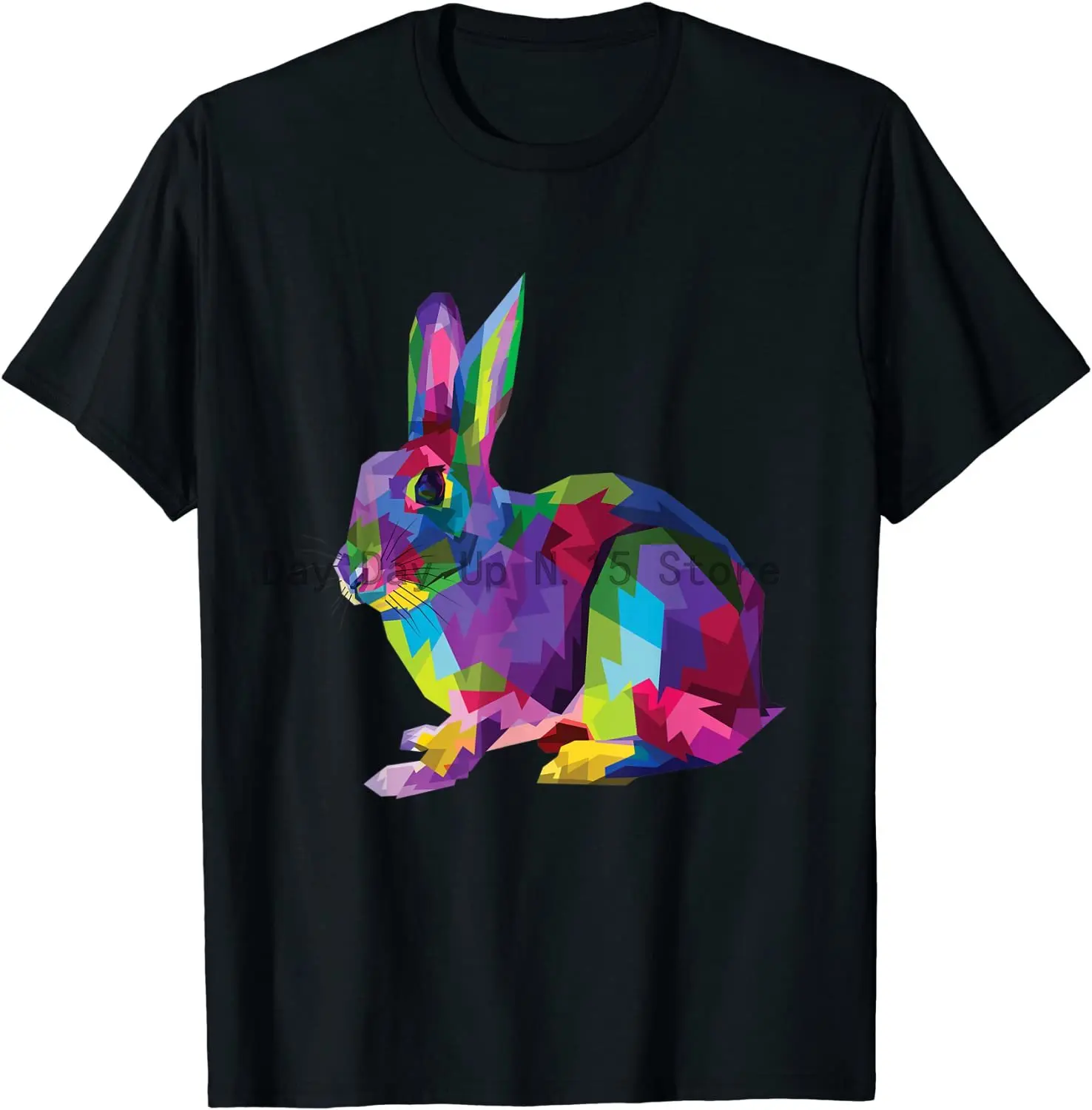 

Милый кролик красочный художественный Кролик для влюбленных Милая Подарочная футболка для владельцев