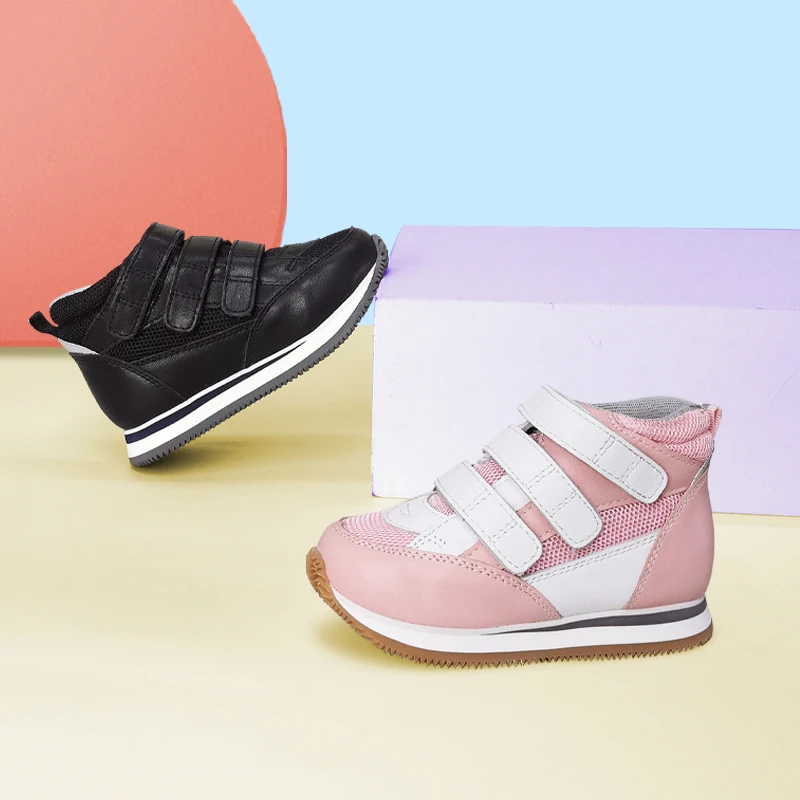 Детские кроссовки для мальчиков Черная ортопедическая школьная обувь из