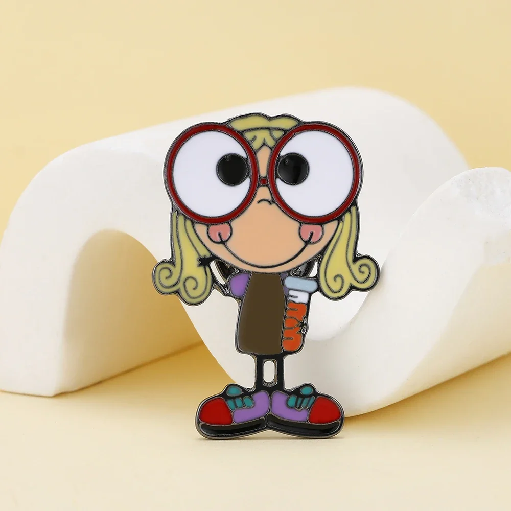 Эмалированная брошь DCARZZ Lab Girl булавка научные украшения рюкзак с лацканами