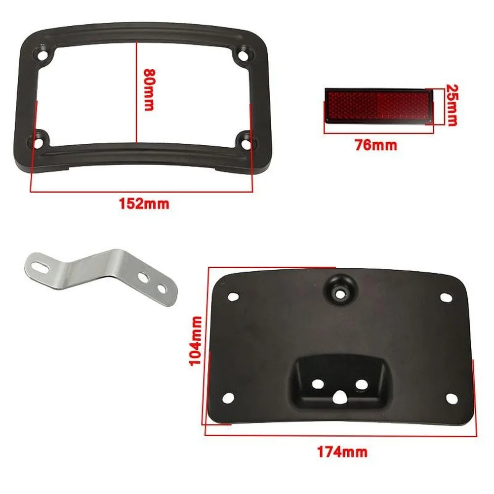 

Aftermarket free shipping motorcycle parts License Plate Mounting frame Kit For Harley Softail Deluxe FLSTN 2005-2014 BLACK