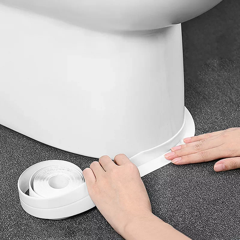 

3.2m Bathroom Shower Sink Bath Sealing Strip Tape White PVC Self Adhesive Waterproof Wall Sticker for Bathroom Kitchen Toilets