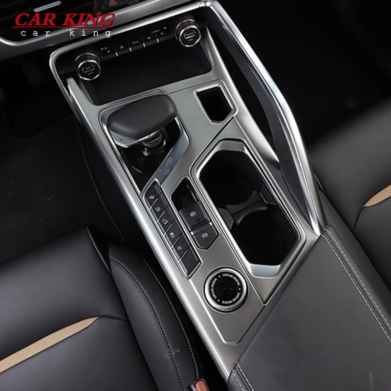

For Geely Tugella Xingyue FY11 2021-2019 Car Central Control Panel Decoration Cover Stainless Steel Gearshift Frame Trim Styling