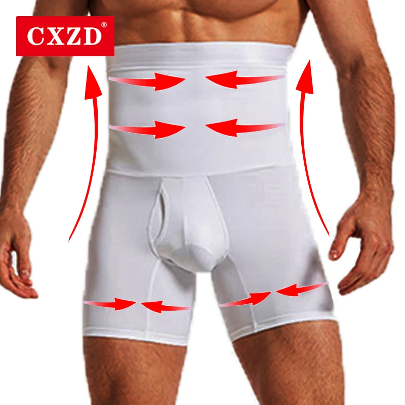 

CXZD Men's Slimming Body Shaper Fitness High Waist Stretch Abdomen Tummy Control Shaping Underbust Corset Shapewear Cinechers