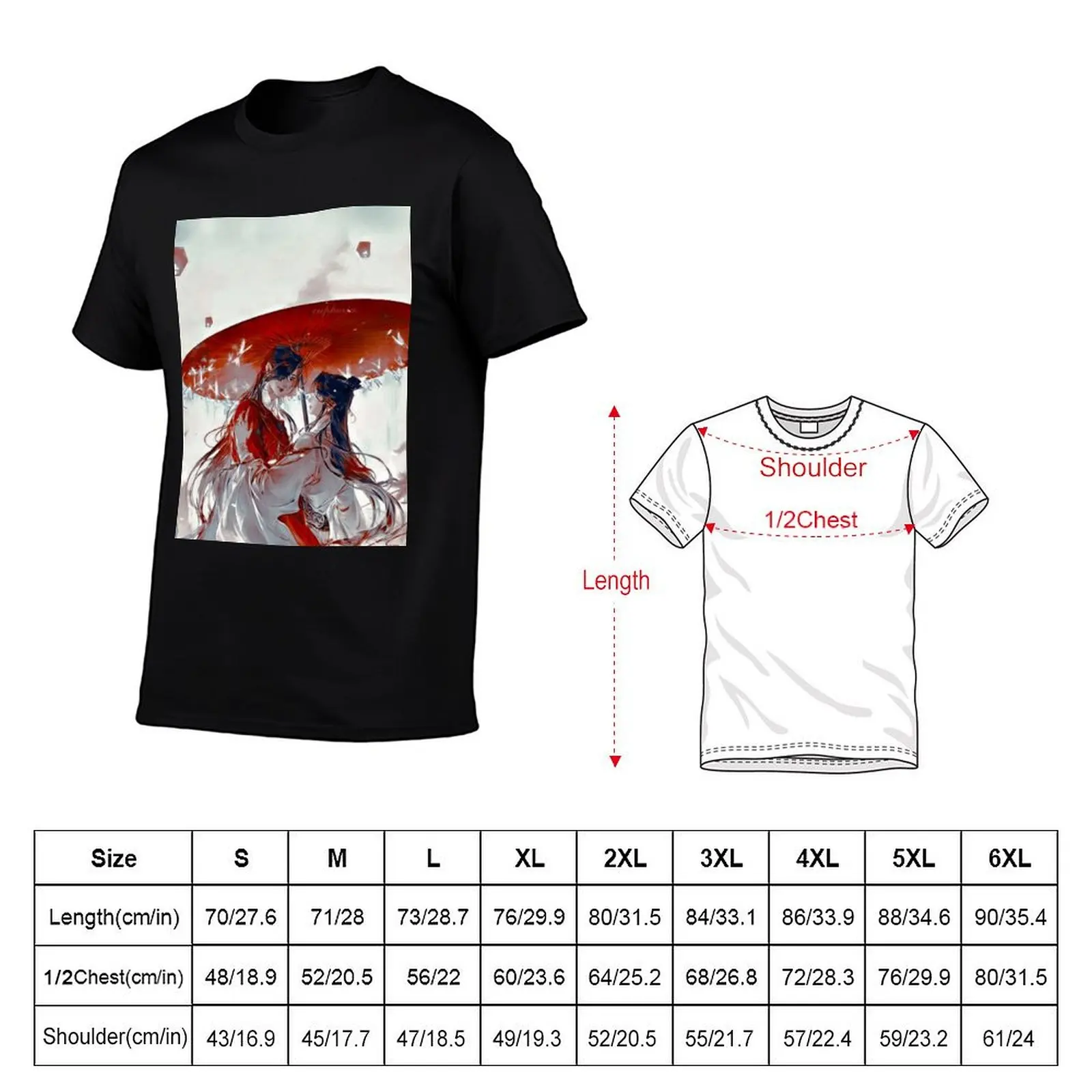 TGCF Hualian Best Moment T-Shirt anime figures sublime kawaii clothes blanks t shirt men 100℅ cotton