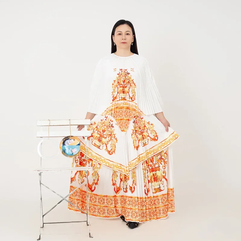 2024 Miyake плиссированная женская одежда оптовая продажа с фабрики новый принт