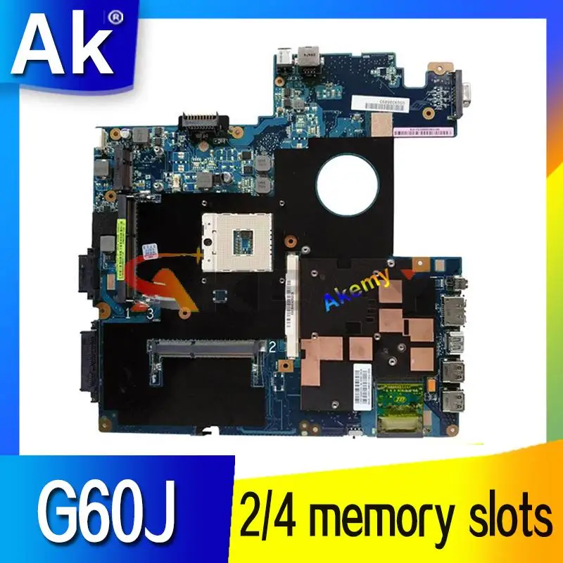 

For Asus G60J Laptop motherboard mainboard G60J G51J motherboard 2 memory slots 4 memory slots REV2.0 PAG 989 HM55 DDR3