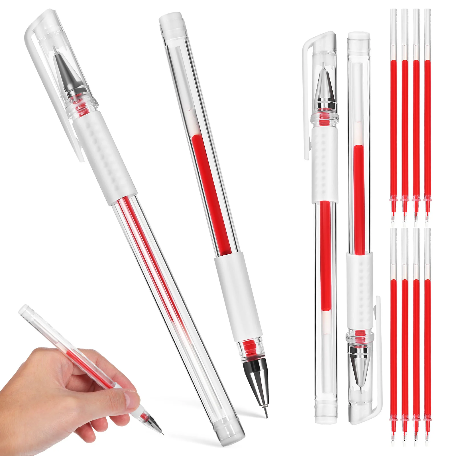

4 Pcs White Marker Pen Tattoo Brow Mapping Surgery The Skin Marking Kit Eyebrow