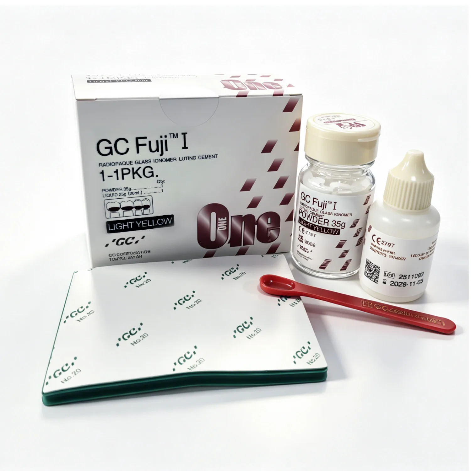 Стоматологический цемент Fuji I Glass Ionomer Shui Men Ting Resin Type 1 для фарфоровых виниров и бондинга, стоматологические материалы GC (art.: 3920dbd34cda6) - 3920dbd34cda6