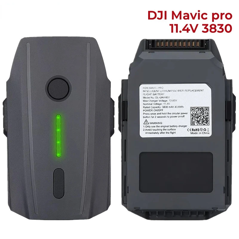 

1-4Pack Mavic Pro Battery,11.4V 3830mAh LiPo Intelligent Flight Battery + Battery for Mavic Pro & Platinum Drone