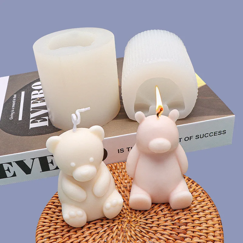 

Cute Bear Silicone Soap Mold Fondant Cake Decorating Tools Sugarcraft Cake Chocolate Mold Gum Paste Candle Moulds