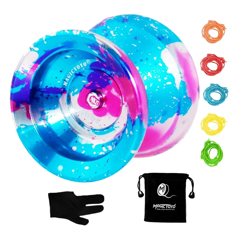 

MAGICYOYO Y01 Node Professional Unresponsive Yoyo,Long Spinning Time Prettiest Yoyo Witsh Bag And 5 Yoyo Strings