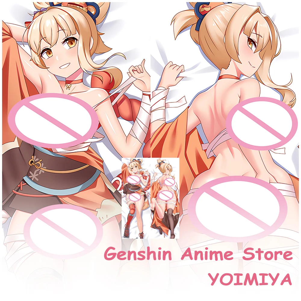 

Аниме подушка для косплея Genshin Impact Yoimiya Dakimakura, обнимающая подушка, наволочка, Otaku, подарки, реквизит