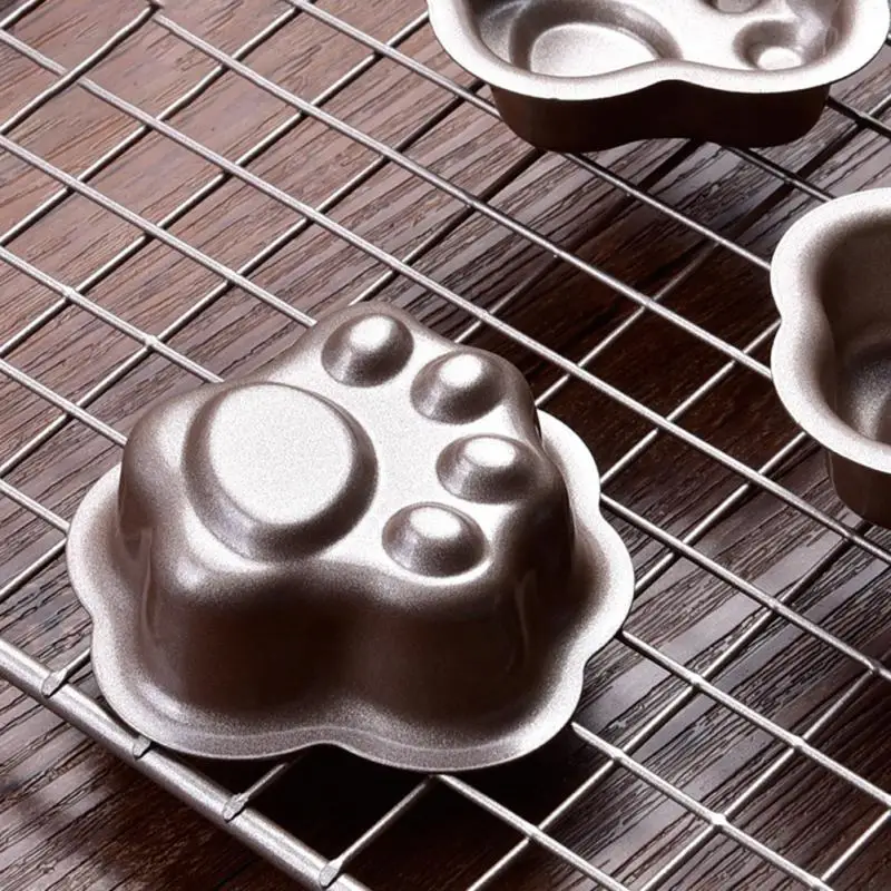 

Cat Footprint Feet Mould Cake Mold Cat Paw Mold Creative Cookie Fondant 3D DIY Cat Paw Carbon Steel Bakeware Kitchen Accessories