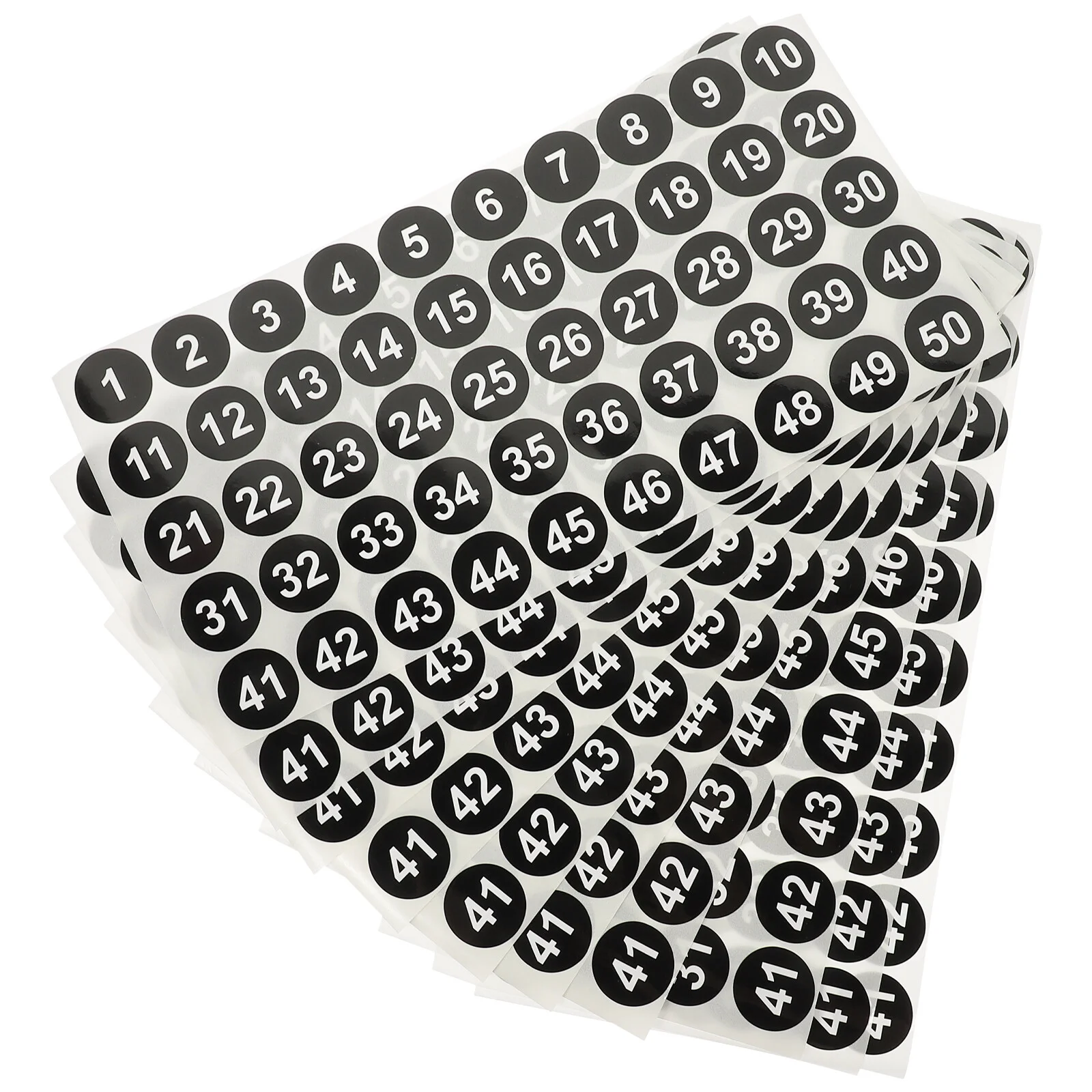 

10 Sheets Label Sticker Numbered Stickers Classification The Office Applique Labels Coated Paper Adhesive