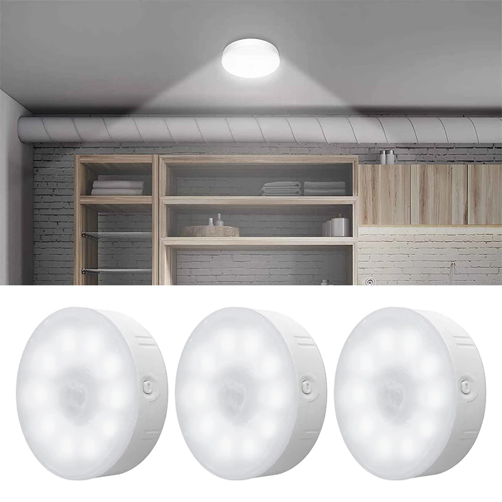 

3 шт., беспроводная настенная лампа с датчиком движения