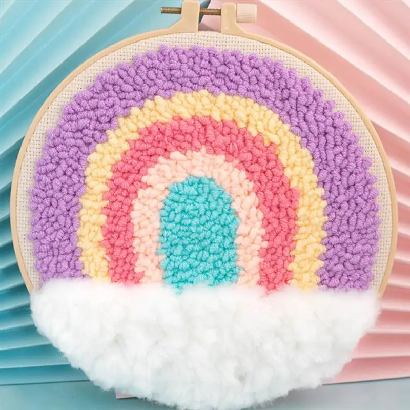 

1 Набор «сделай сам», инструменты для вышивки, 20 см, круглая основа для вышивки, тканевые ножницы, искусство для вышивки, рукоделие для дома