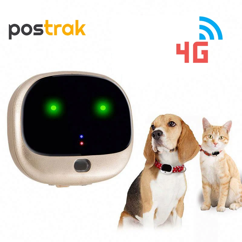 

4G GPS Dog Tracker Free Tracking APP Flashing Light At Night Waterproof Cat Locator With Geo-Fence