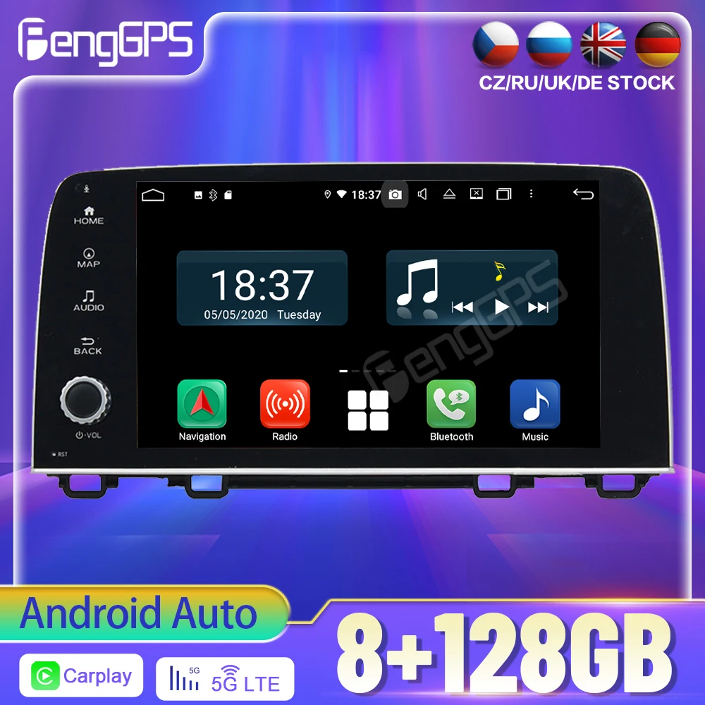 

8 + 128G Android12.0 DSP для Honda CRV автомобильный DVD GPS-навигатор автомобильное радио стерео видео мультимедийный плеер Carplay головное устройство