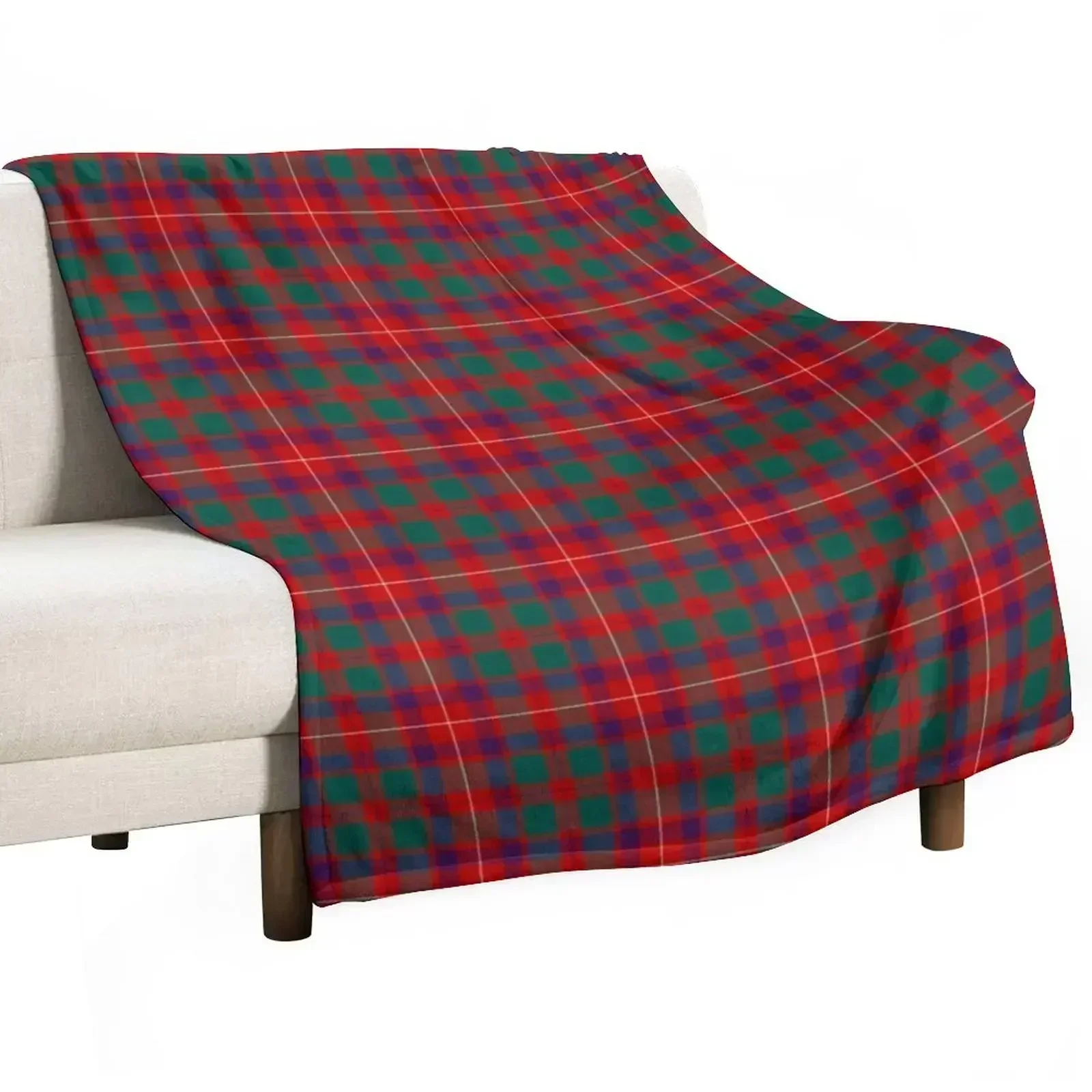 Фото Плюшевый уютный плед Clan Geddes Tartan для дивана и кресла №1