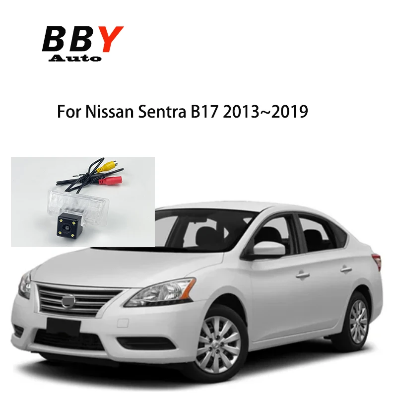 Фото Автомобильная камера заднего вида для Nissan Sentra 2013 Nissan Sentra B17 2014 ~ 2019 Камера заднего вида Автомобильный парковочный монитор №1