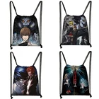 Аниме Death Note Shinigami Ryuk сумка на шнурке для женщин японская манга легкие рюкзаки Yagami L для девушек сумка для хранения обуви в подарок