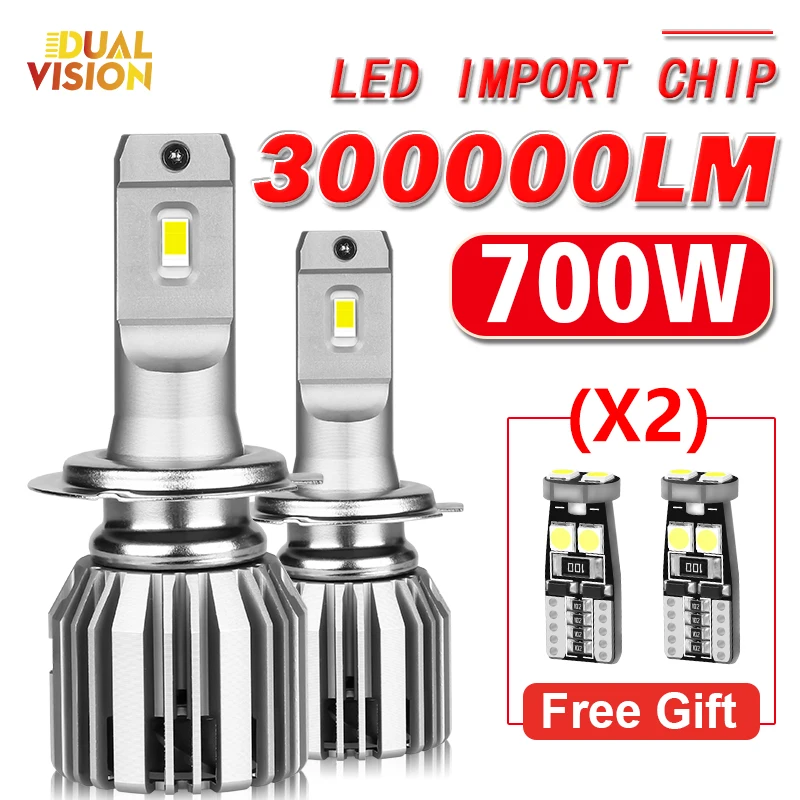 

Лампа для передних фар, H1 H9 H11 9005 HB3 9006 HB4 9012 HIR2 700 лм Вт