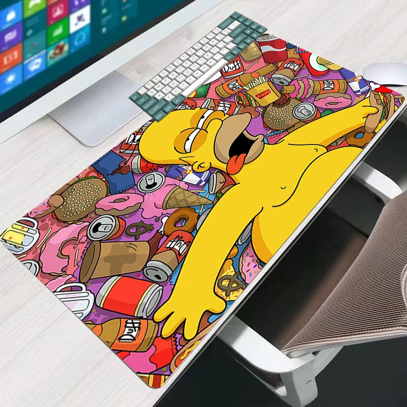 

Gaming Mouse Pad The Simpsons Desk Mat Office Accessories Cool Waterproof Anti-skid Game Mats Computer Offices Laptop Mousepad