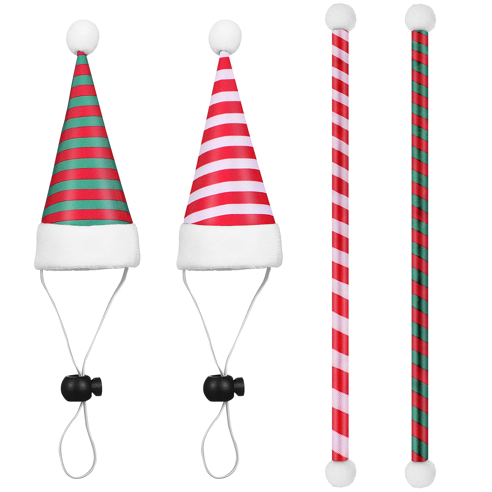 

2 Sets Christmas Pet Decors Accessories Decorsate Decorsative Decors Cloth Scarf Hamster Caps