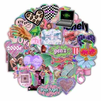 103050pcs vintage laser leopard love stickers aesthetic y2k motorcycle travel luggage guitar skateboard 2000s sticker decal