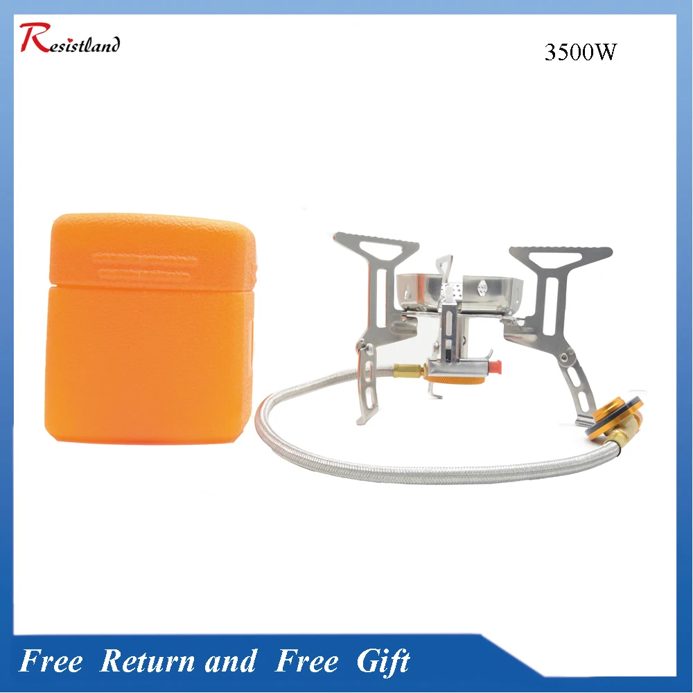 

Уличная газовая плита, ветрозащитная горелка для кемпинга, портативная складная Ультралегкая раздельная зажигалка, Туристическое оборудо...