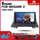 Автомобильное радио Srnubi, Android 10, для Renault Megane 2 2002-2009, мультимедийный видеоплеер, 2 Din, 4G, GPS-навигация, Carplay, DVD, головное устройство