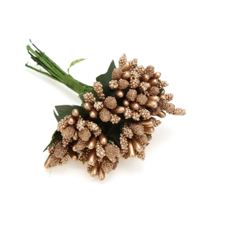 144Pcs Stamen Sugar Handmade Artificial Flowers Cheap Wedding Decoration Diy Wreath Needlework Gift Box Scrapbooking Fake Flower - купить по