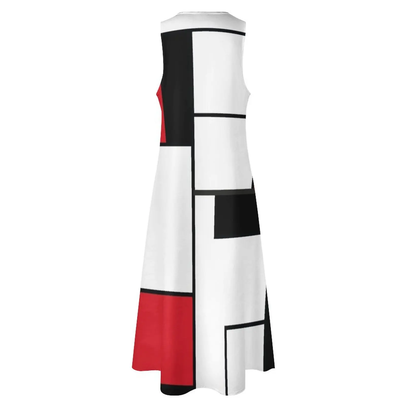 Mondrian # 3.0 Длинное платье для женщин летняя Женская одежда