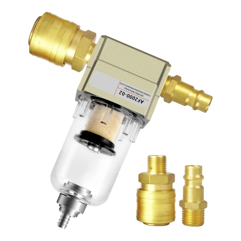AF2000-02 Air Filter Regulator Set Compressed Air Filter set Improved Pneumatic System with 1/4 Quick Drop Shipping