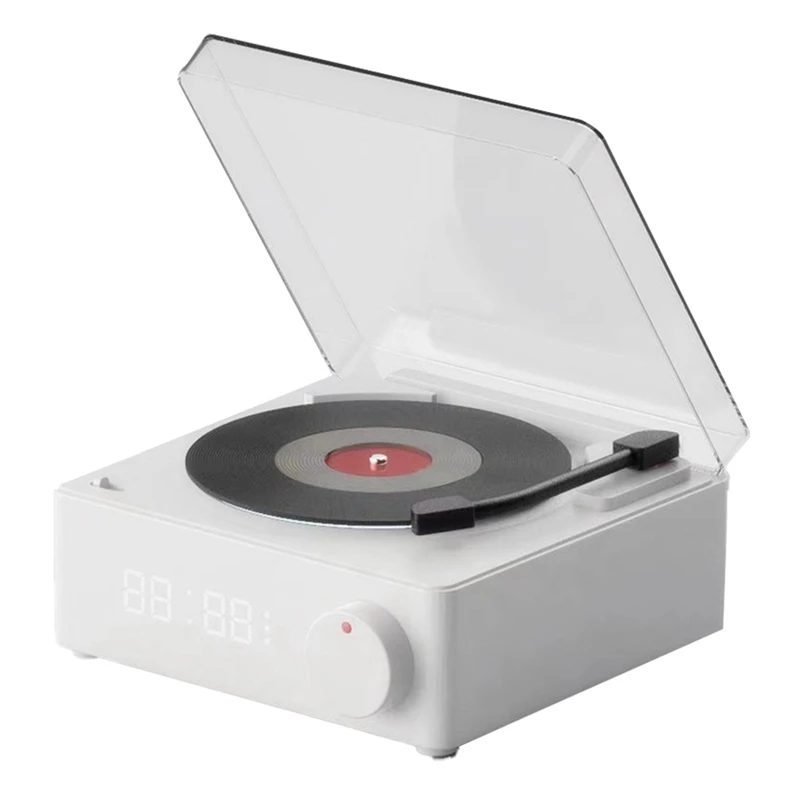 

Bluetooth Speaker Wireless Music Speaker Clocks Music Box Retro TF Card MP3 Speakers With Alarm Clock Charging