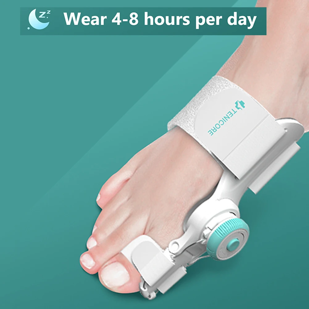 

Unisex Foot Hallux Valgus Braces Relieve Pain with Knob Big Bone Toe Bunion Splint Rotatable Adjustable Daily Wear for Foot Care