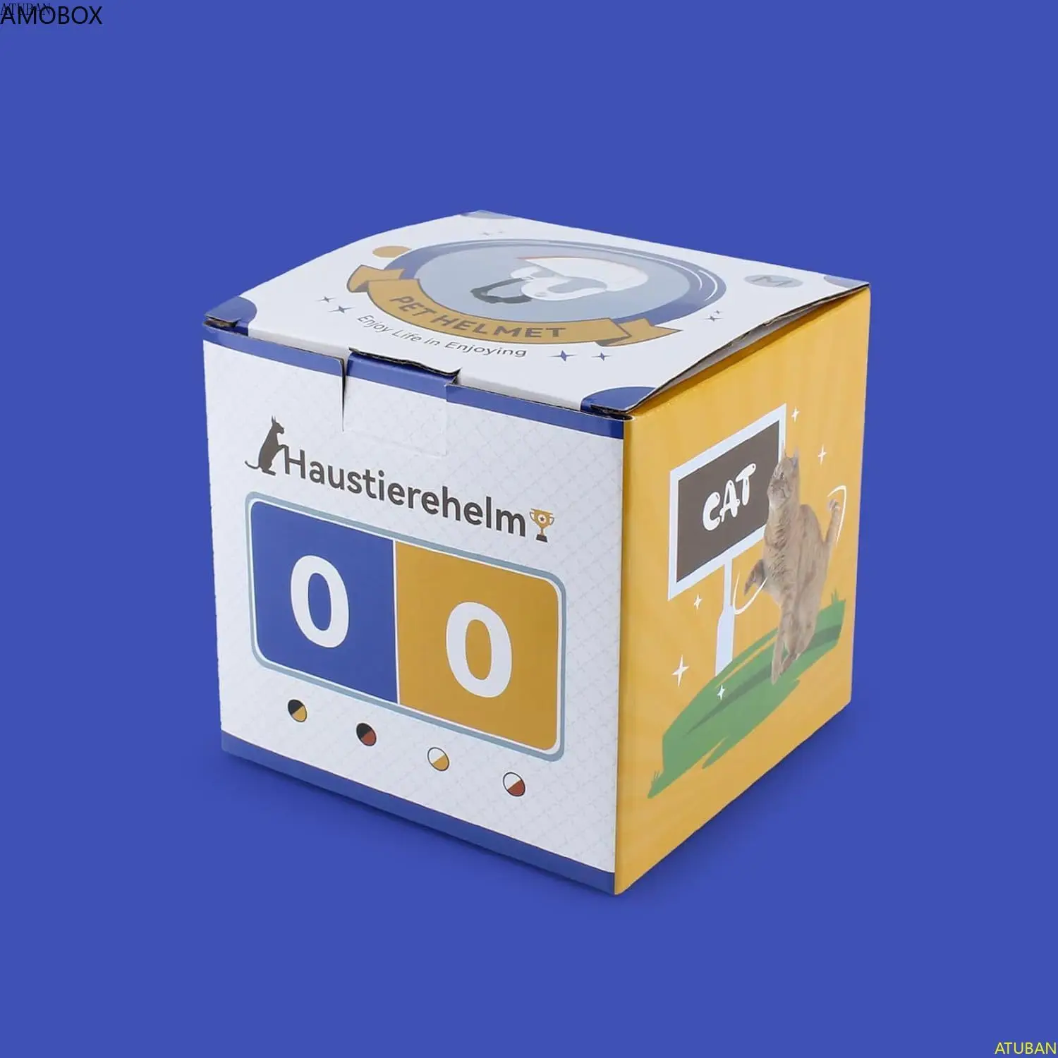 AMOBOX-мотоциклетный шлем для маленьких собак и кошек жесткая Защитная крышка с