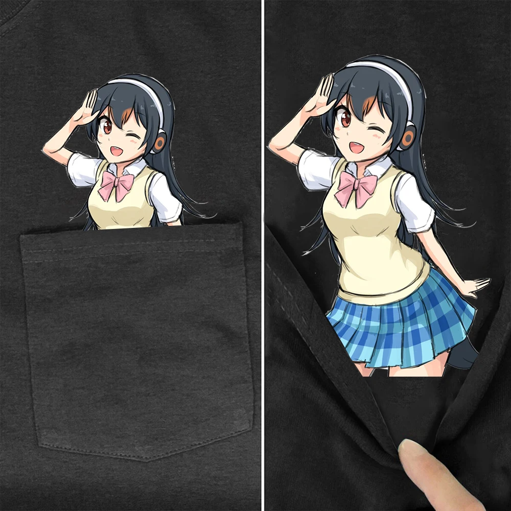 

CLOOCL 100% Cotton Women T-shirts Love Live Superstar Printed Pocket Tops Fashion Brand Cartoon Anime Graphic TShirts