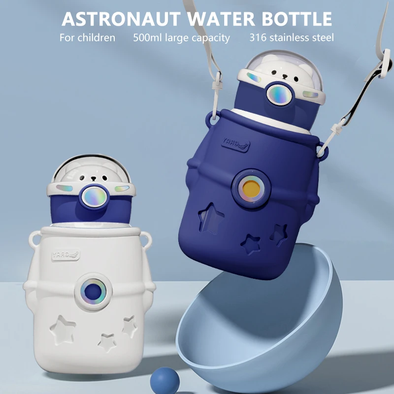 Бутылка для воды в виде астронавта из нержавеющей стали 500 мл |