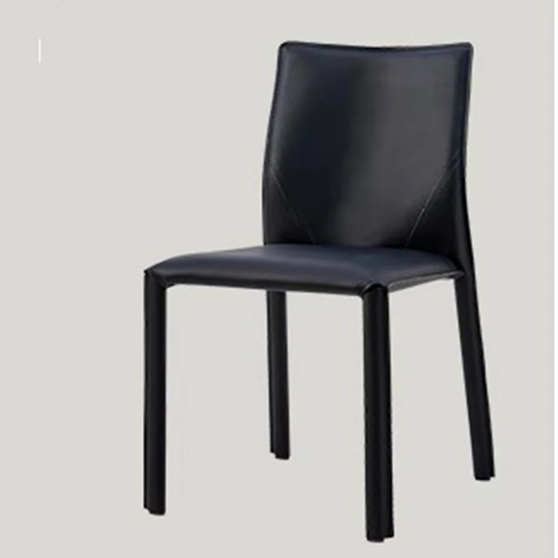 

Designer Luxury Dining Chairs Modern Lounge Artist Vanity Dining Chair Leather Garden Bar Sillas De Comedor Furniture WJ45XP