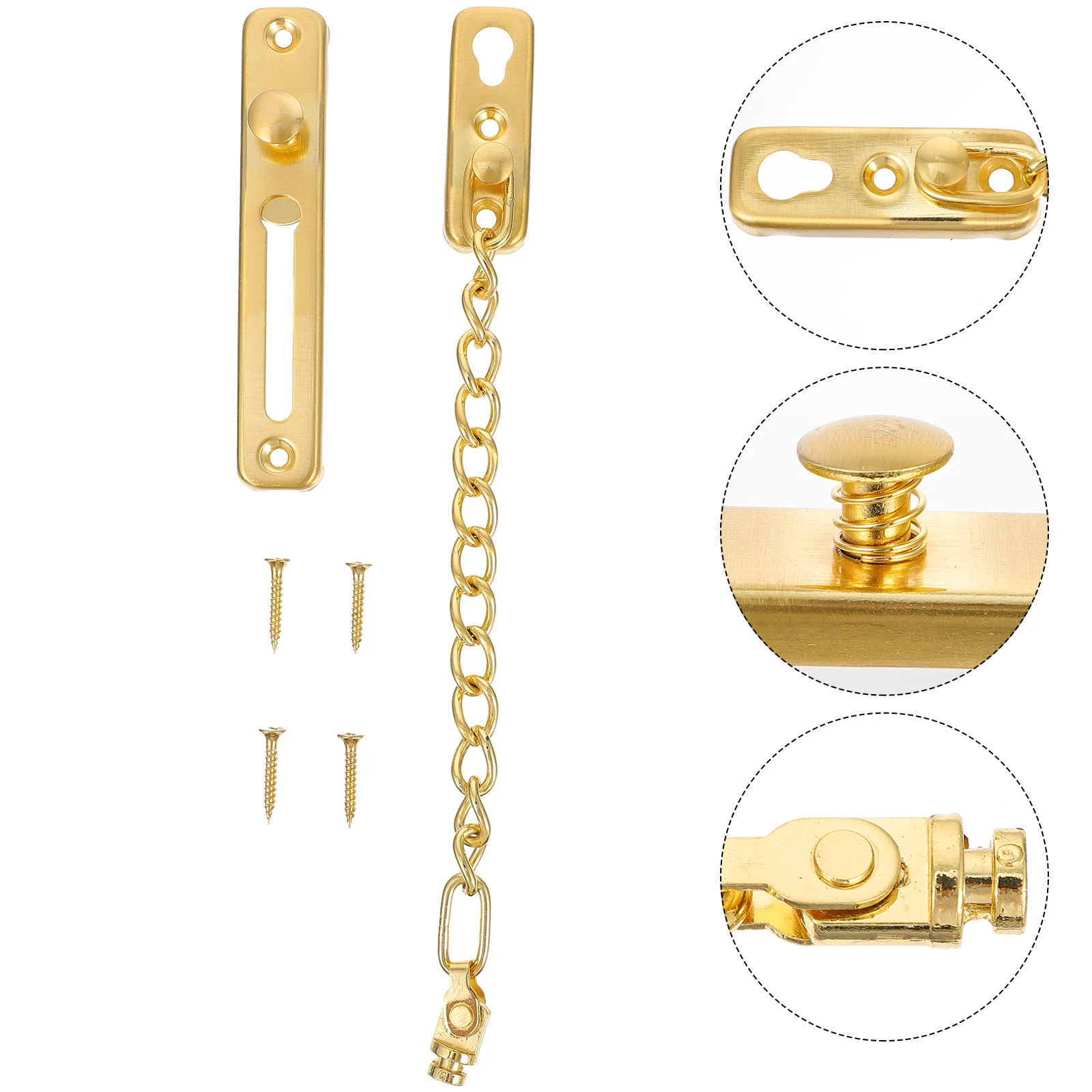 

Anti-leech Anti-theft Chain Door Lock Heavy Duty Guard Gate Latches Stainless Steel Street