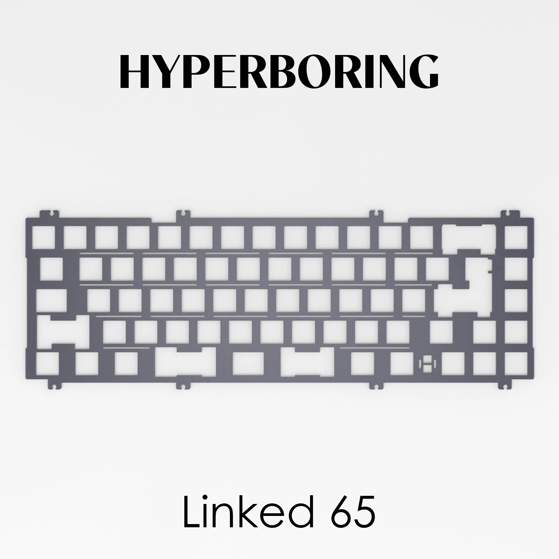 

OWLab Link65 ISO Keyboard Plate FR4 Aluminum PC POM ( PCB-mounted and Plate-mounted types)