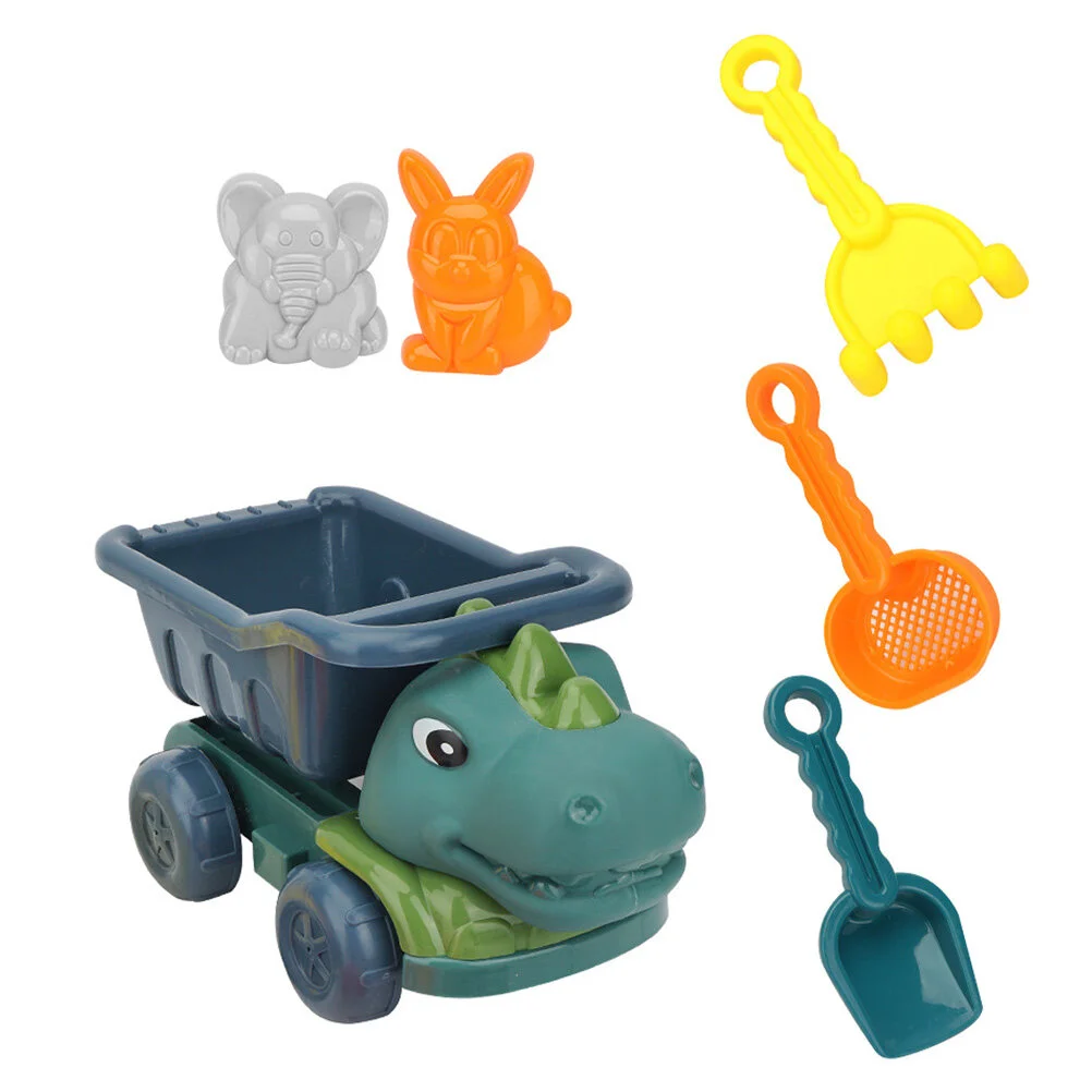 

Toys Sand Beach Kids Toy Castle Set Outdoor Truck Playing Dinosaur Summer Mold Digging Building Tools Plastic Construction Water